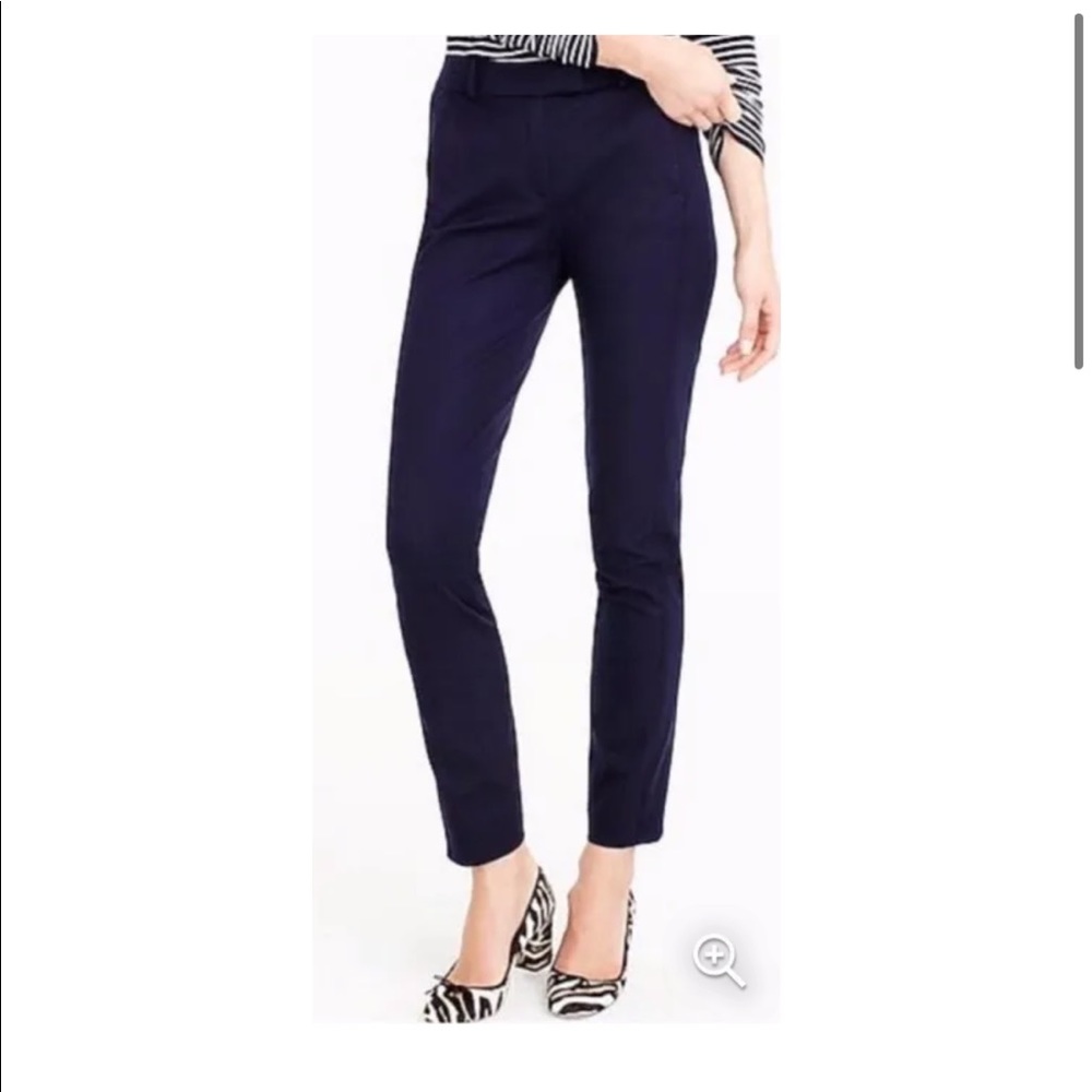 J Crew 00p Maddie navy slim work pants